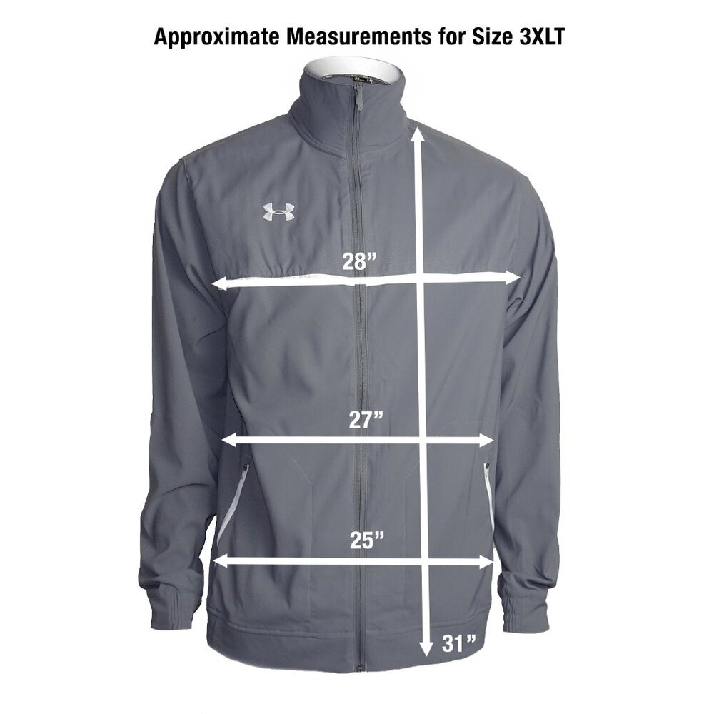 Under Armour Men’s Jacket All Seasons Gear Steel Reflective Logo Loose Fit 3XLT - Picture 7 of 7
